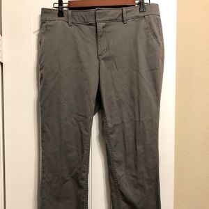 Grey crop pants